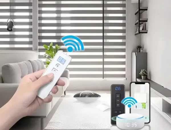 Smart Home Motorized Zebra Blinds