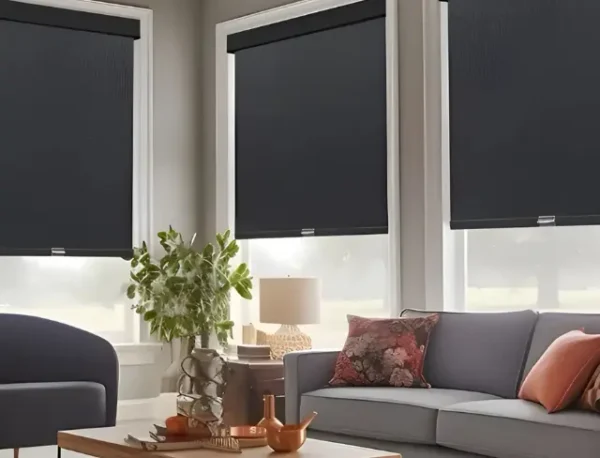 Motorized Roller Blinds | Smart Window Shades for Home & Office | Remote & App Control – Light Filtering, Semi-Blackout, or Full Blackout | Custom Sizes Available