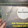P16 Transparent Flexible Soft Self-Adhesive LED Film for Windows | High-Brightness Crystal Clear LED Display Advertising Film