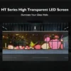 P10 Transparent Flexible Soft Self-Adhesive LED Film for Windows | High-Brightness Crystal Clear LED Display Advertising Film