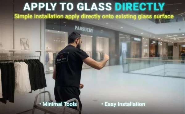 P10 Transparent Flexible Soft Self-Adhesive LED Film for Windows | High-Brightness Crystal Clear LED Display Advertising Film