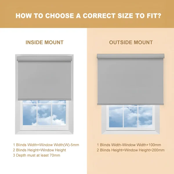 Motorized Roller Blinds | Smart Window Shades for Home & Office | Remote & App Control – Light Filtering, Semi-Blackout, or Full Blackout | Custom Sizes Available