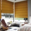Roman Smart Blinds | Motorized Fabric Window Shades for Home & Office | Remote & App Control – Elegant Design, Soft Folds | Custom Sizes Available