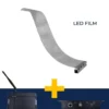 P10 Transparent Flexible Soft Self-Adhesive LED Film for Windows | High-Brightness Crystal Clear LED Display Advertising Film