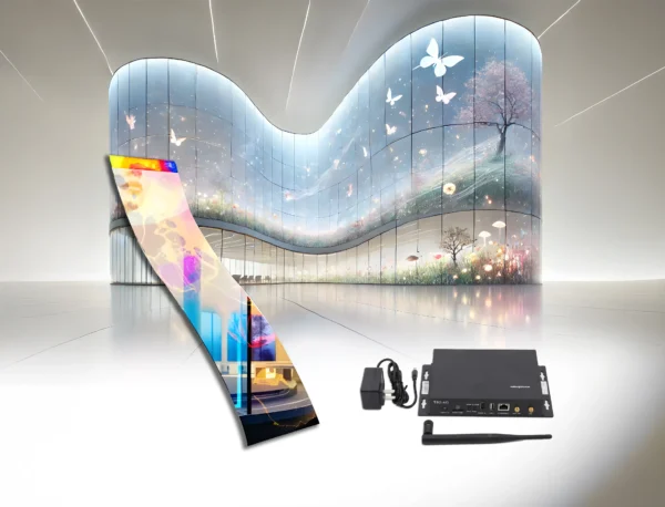 P6 Transparent LED Display Film on retail window P6 Transparent LED Display Film on retail window