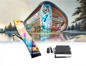 P10 Transparent Flexible Soft Self-Adhesive LED Film for Windows | High-Brightness Crystal Clear LED Display Advertising Film
