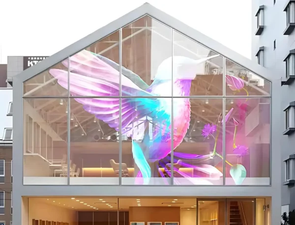 P4 Transparent Flexible Soft Self-Adhesive LED Film for Windows | High-Brightness Crystal Clear LED Display Advertising Film