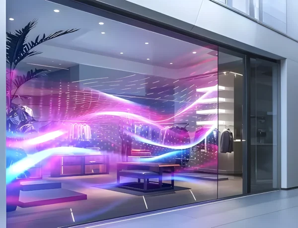 P4 Transparent Flexible Soft Self-Adhesive LED Film for Windows | High-Brightness Crystal Clear LED Display Advertising Film