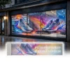 P6 Transparent Flexible Soft Self-Adhesive LED Film for Windows | High-Brightness Crystal Clear LED Display Advertising Film