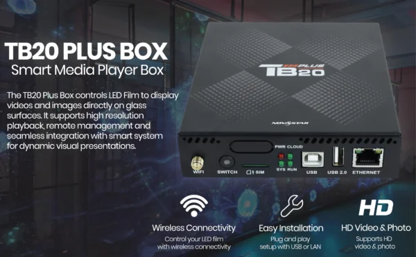 TB20 Plus Box LED Display Controller for LED Films