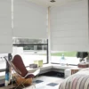 Roman Smart Blinds | Motorized Fabric Window Shades for Home & Office | Remote & App Control – Elegant Design, Soft Folds | Custom Sizes Available