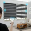 Zebra Smart Blinds | Motorized Dual Layer Day & Night Shades for Home & Office – Adjustable Light, Privacy, and Modern Style | Custom Sizes Available