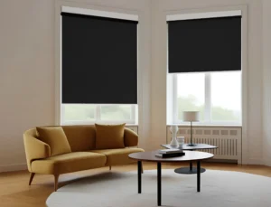 2. DY-B036-05 #262626 Motorized Roller Blinds | Smart Window Shades for Home & Office | Remote & App Control – Light Filtering, Semi-Blackout, or Full Blackout | Custom Sizes Available
