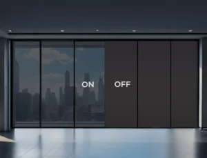 Black Window Privacy Film | PDLC Switchable, Window Film | Heat Insulation UV Blocking - Clear to Opaque, (Without Transformer)