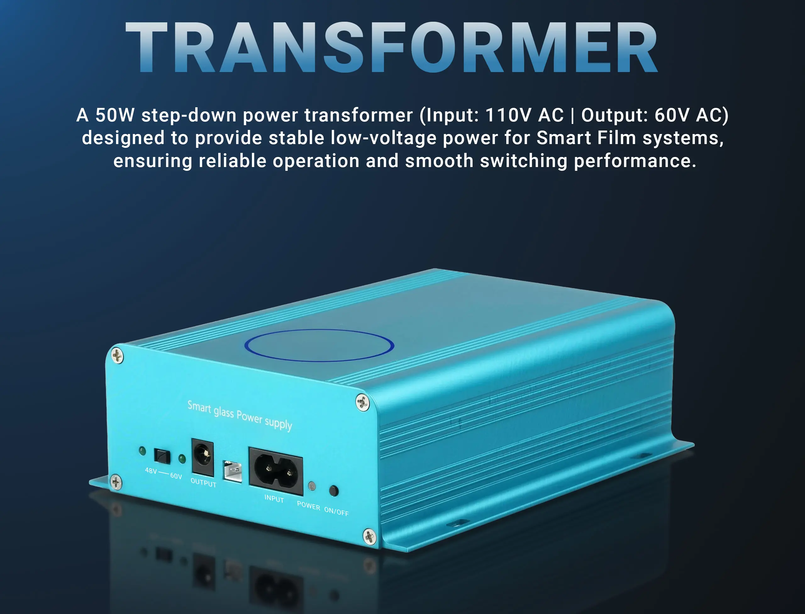 Ilm Transformer Rig Smart Film Transformer | PDLC Transformer with Remote