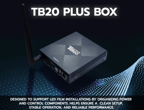 P4 Transparent Flexible Soft Self-Adhesive LED Film for Windows | High-Brightness Crystal Clear LED Display Advertising Film