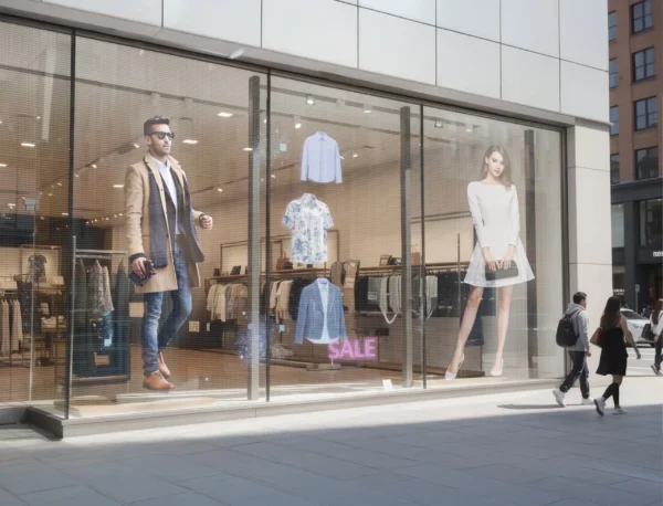 P4 Transparent Flexible Soft Self-Adhesive LED Film for Windows | High-Brightness Crystal Clear LED Display Advertising Film