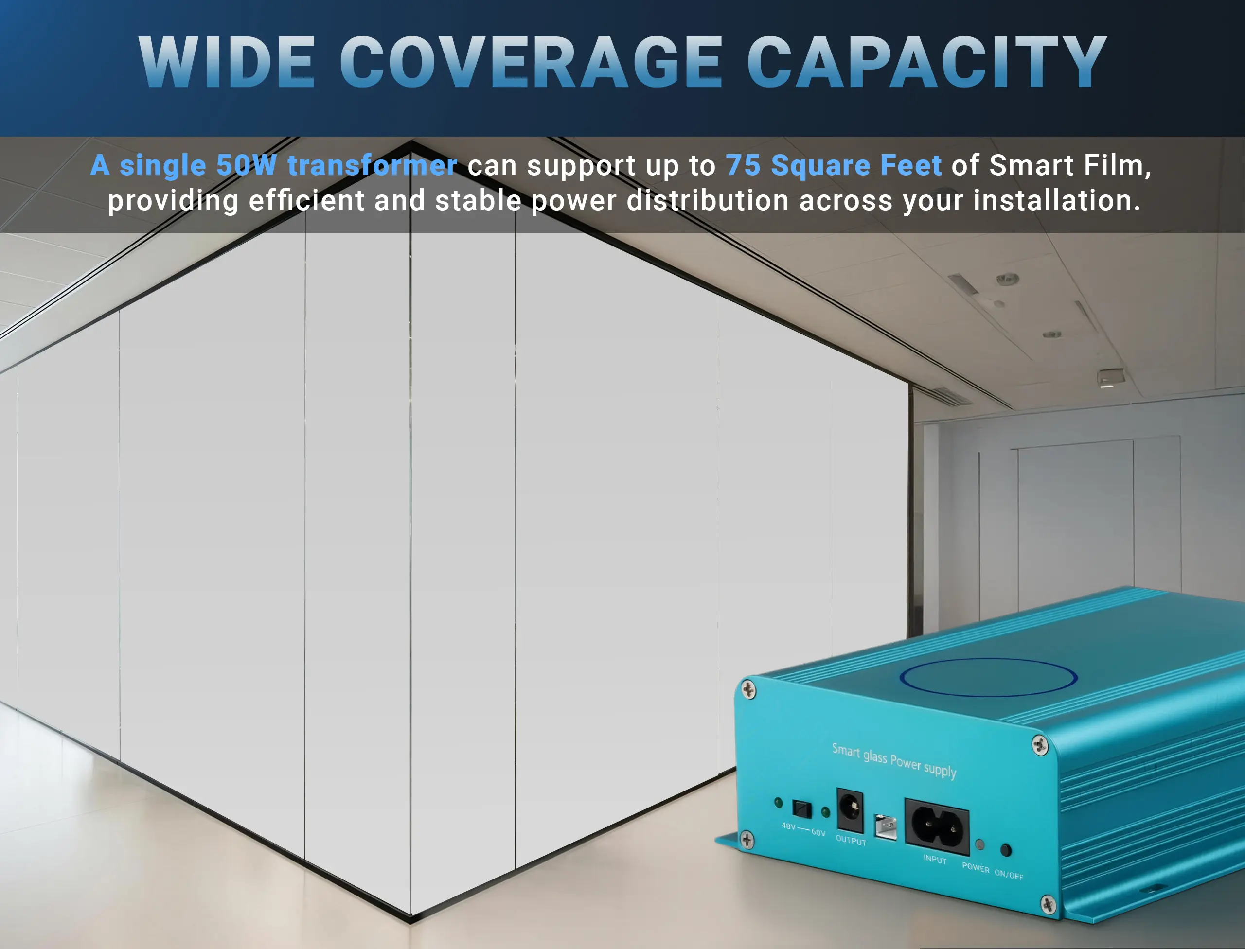Ilm Transformer Rig Smart Film Transformer | PDLC Transformer with Remote