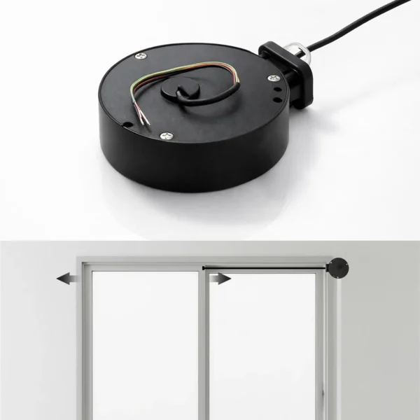 Retractable Wire Box for PDLC Smart Film | Cable Management for Switchable Privacy Glass, Sliding Doors & Windows | Flexible Wiring System for Smart Glass Film Installation